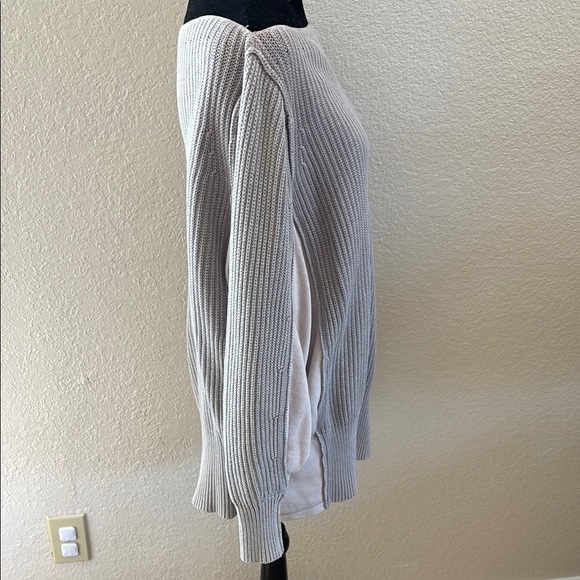 Free People City Of Stars Boat Neck Knit Peep Shoulder Sweater - Picture 4 of 8